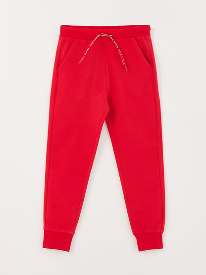 Basic Boy's Jogger Sweatpants with Elastic Waist