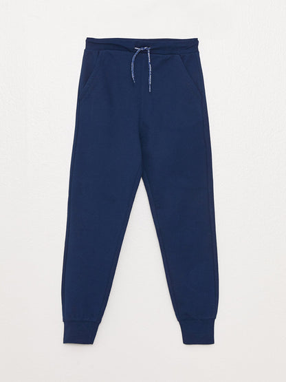 Basic Boy's Jogger Sweatpants with Elastic Waist