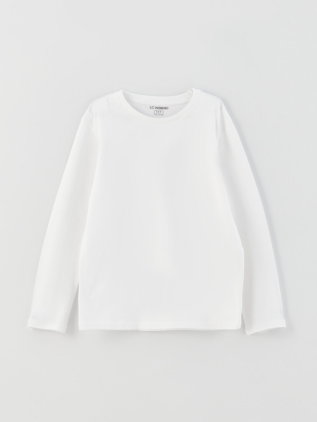 Crew Neck Basic Long Sleeve Boy's T-Shirt