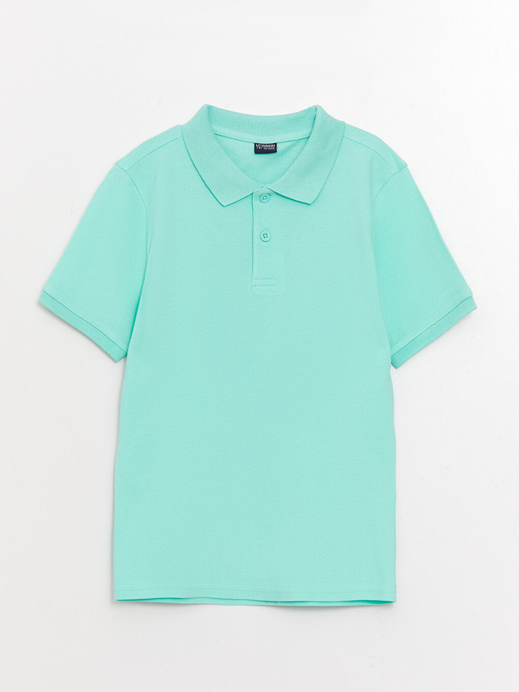 Polo Neck Basic Short Sleeve Boy's T-Shirt