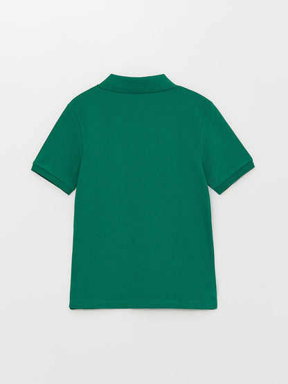 Polo Neck Basic Short Sleeve Boy's T-Shirt