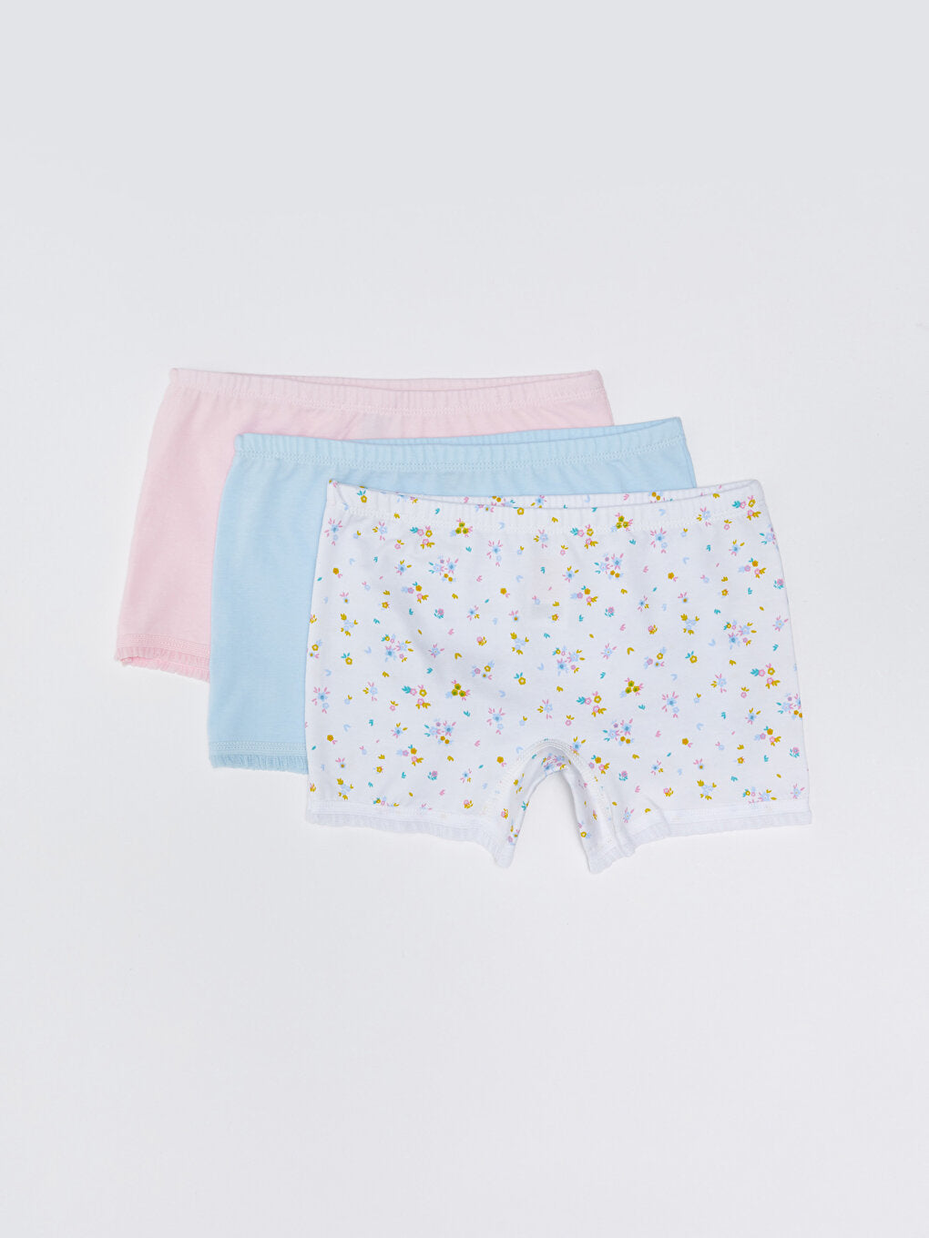 Printed Cotton Girl's Boxer Set of 3