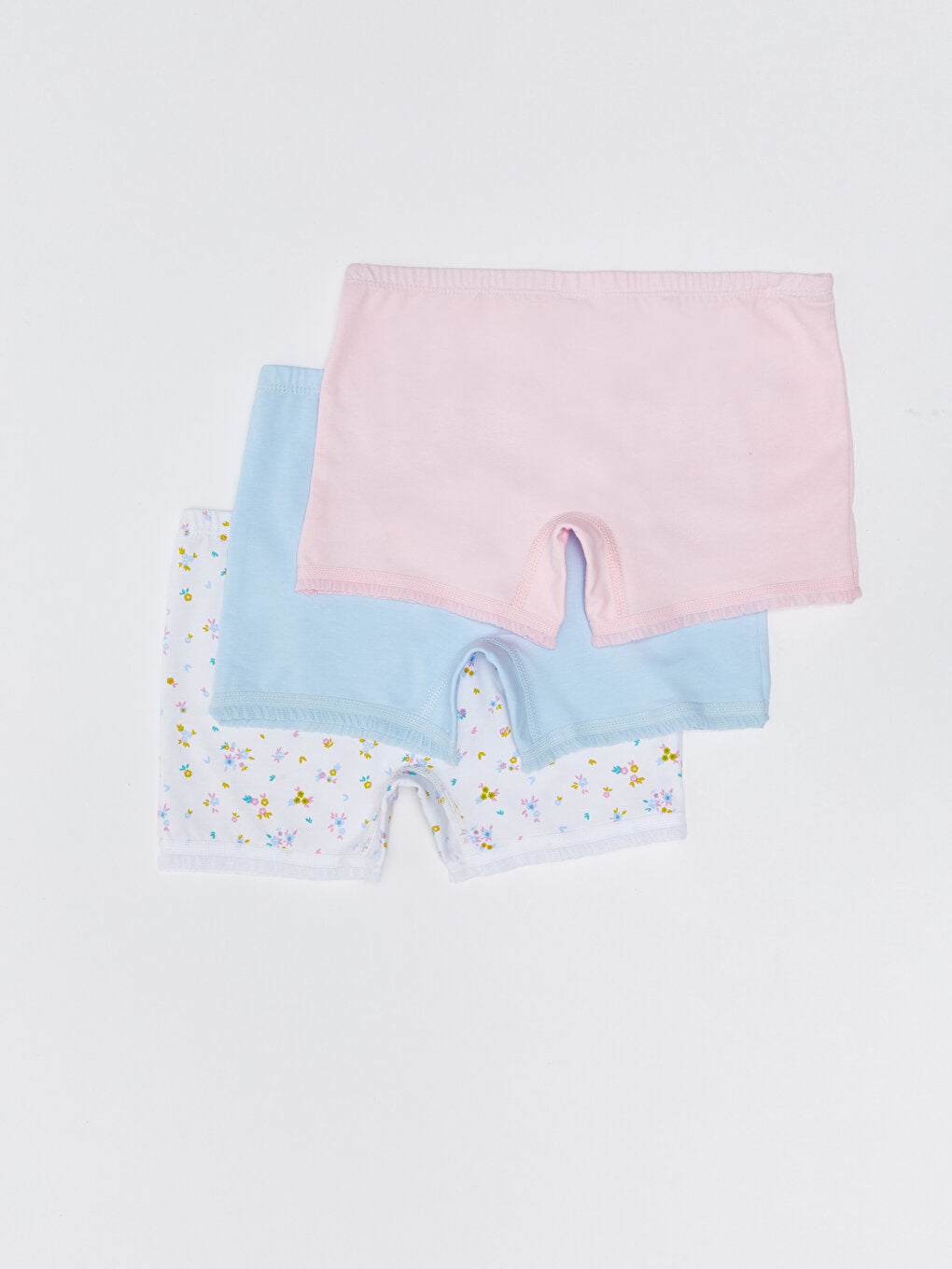 Printed Cotton Girl's Boxer Set of 3