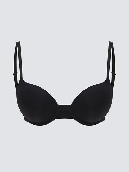 Underwire Padded Plain T-Shirt Bra