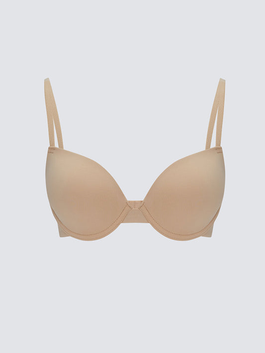 Underwire Unpadded Plain T-Shirt Bra