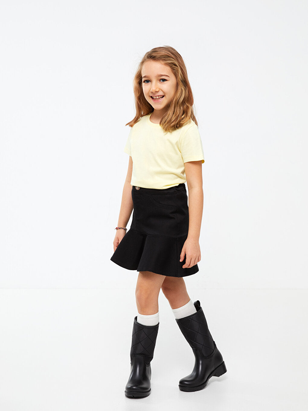 Basic Gabardine Girl's Skirt