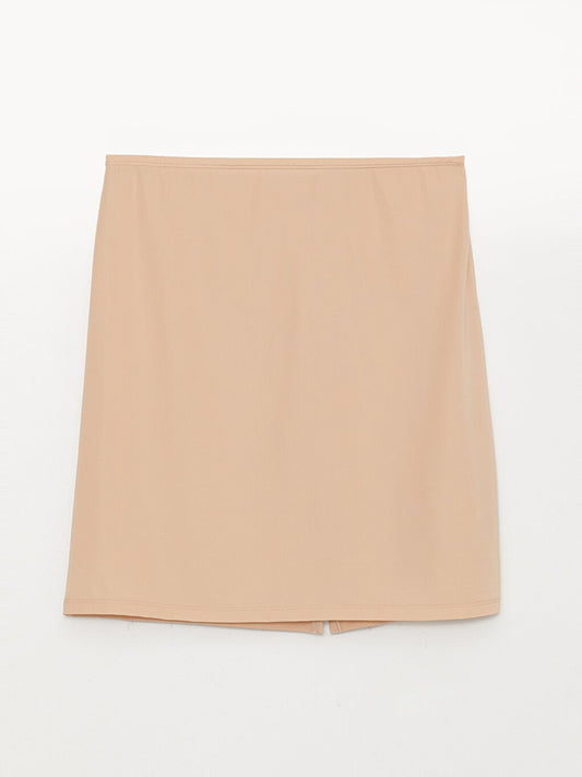 Women's Plain Underskirt with Elastic Waist