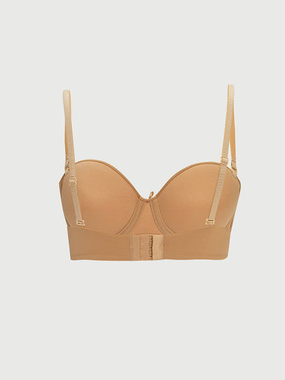 Underwire Unpadded Plain Strapless Bra