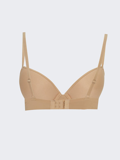 Underwire Half Padded Plain T-Shirt Bra