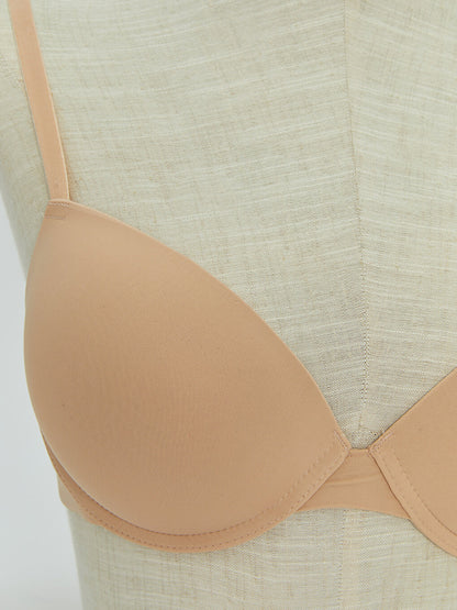 Underwire Half Padded Plain T-Shirt Bra