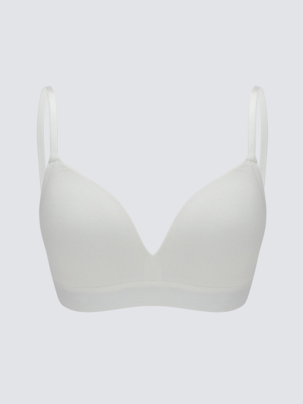 Non-wired, unpadded plain bra