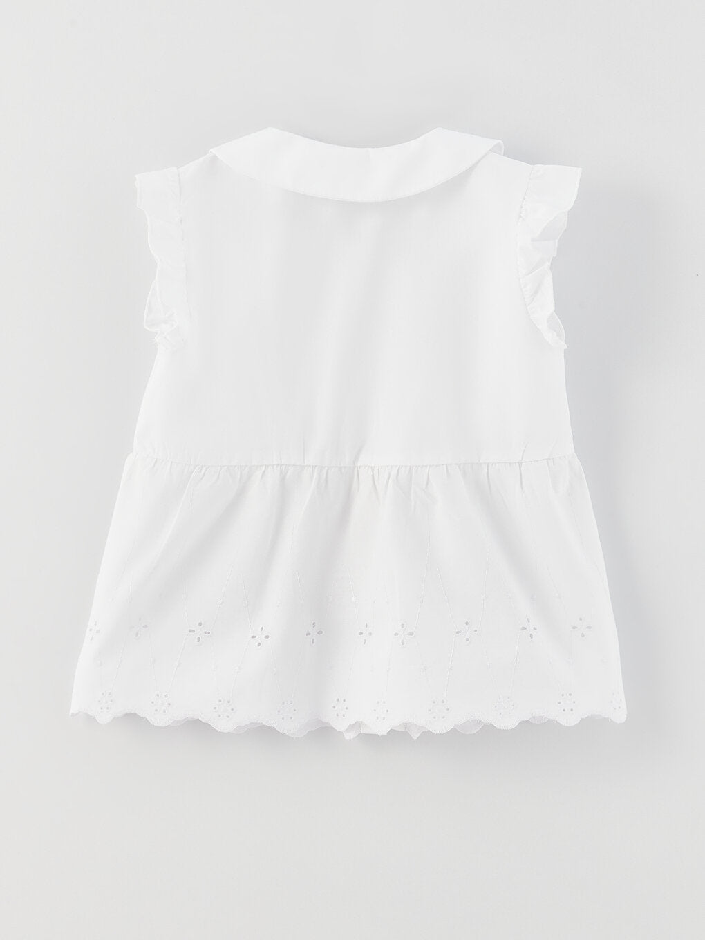 Baby Collar Basic Girl's Shirt