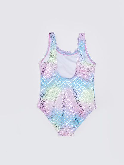 Printed Girl's Swimsuit