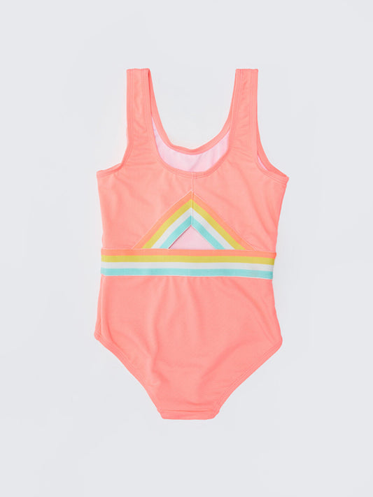 Printed Girl's Swimsuit