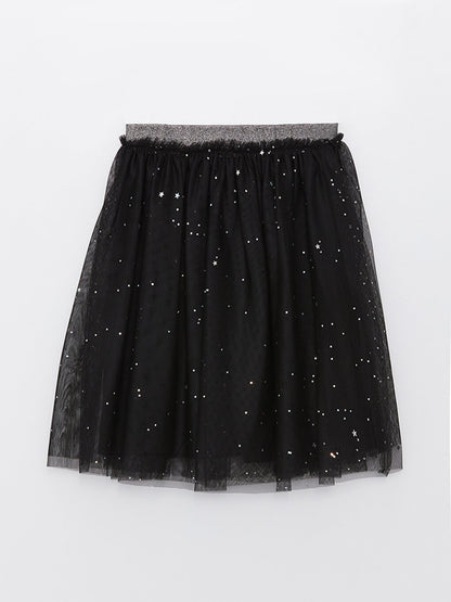 Girls' Tulle Skirt with Elastic Waist