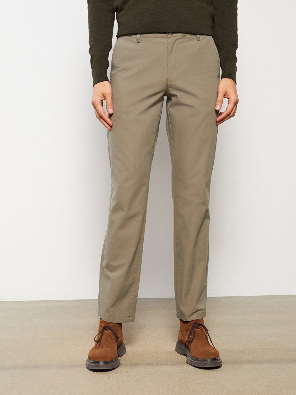 Wide Fit Men's Chino Trousers