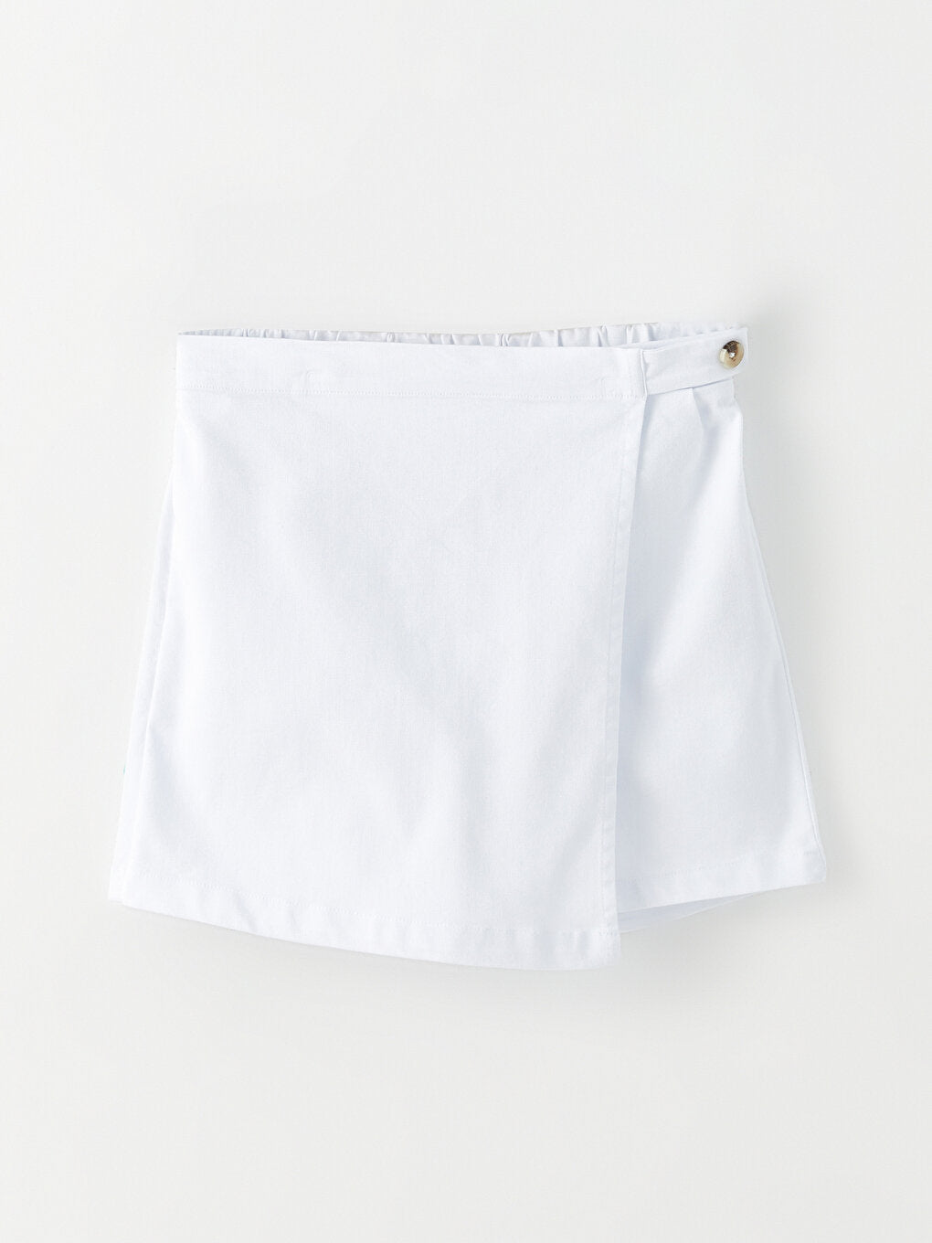 Basic Girl's Shorts Skirt with Elastic Waist