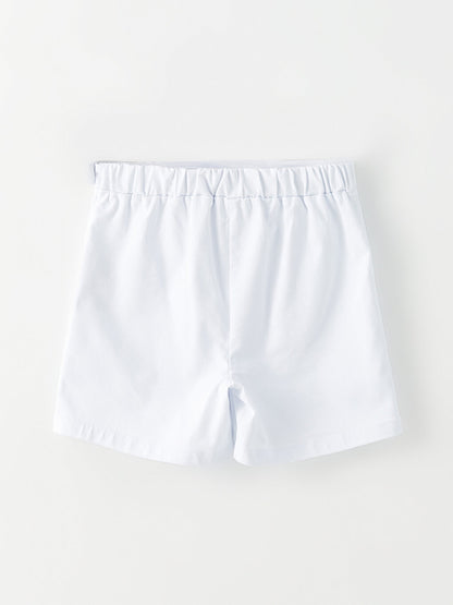 Basic Girl's Shorts Skirt with Elastic Waist