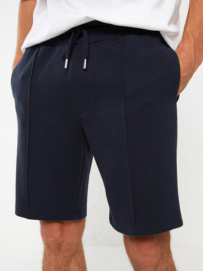 Slim Fit Knitted Men's Shorts