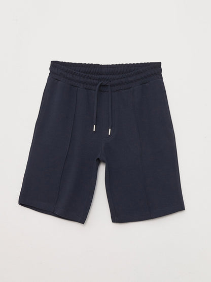 Slim Fit Knitted Men's Shorts