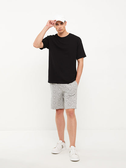 Slim Fit Patterned Men's Shorts