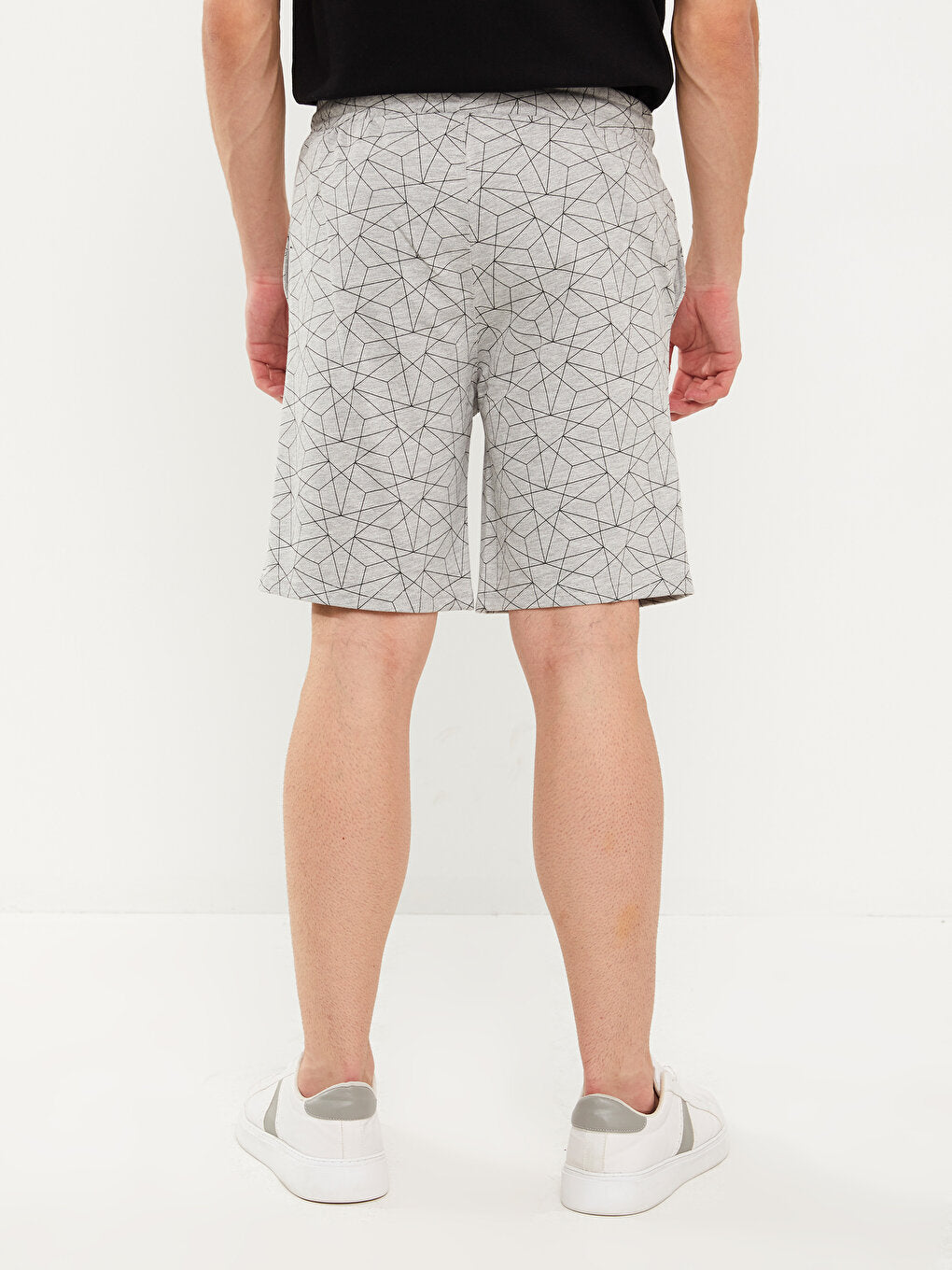 Slim Fit Patterned Men's Shorts