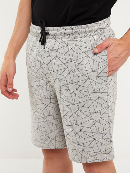 Slim Fit Patterned Men's Shorts