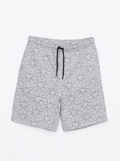 Slim Fit Patterned Men's Shorts