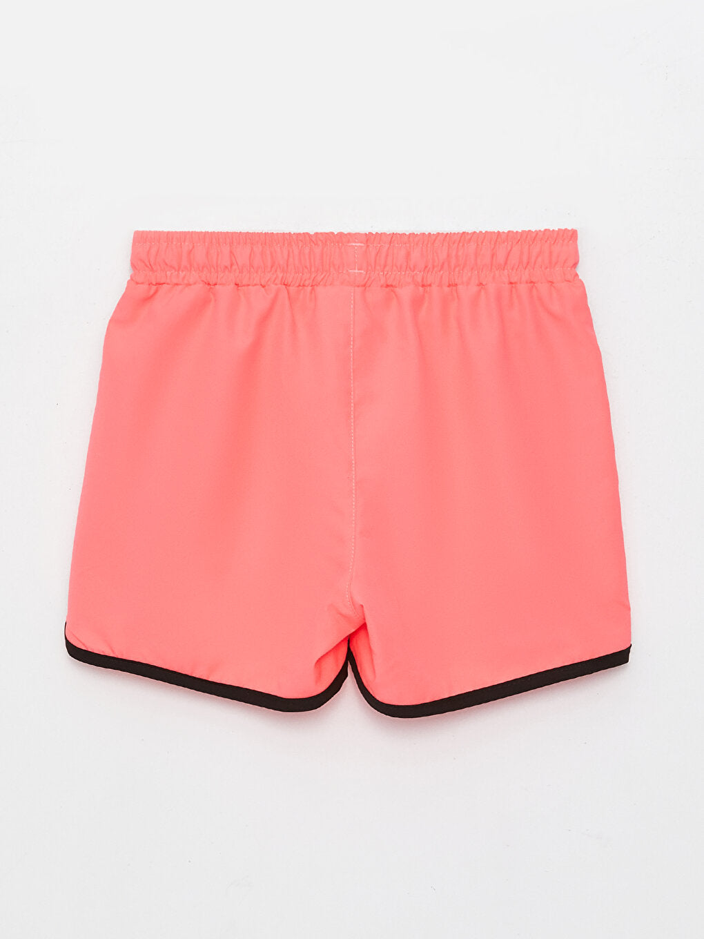 Printed Girls' Swim Shorts with Elastic Waist