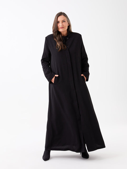 Judge Collar Straight Long Sleeve Women's Trench Coat