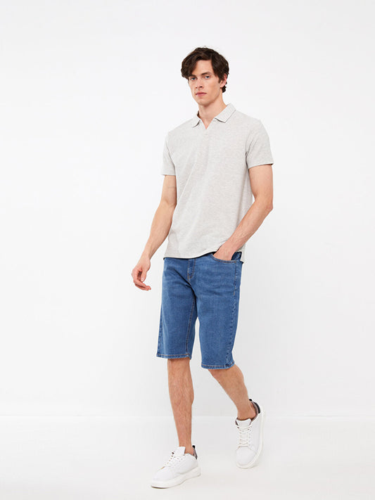 Standard Fit Men's Jean Bermuda