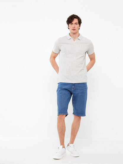 Standard Fit Men's Jean Bermuda