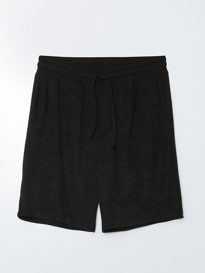 Slim Fit Men's Shorts with Tie Waist Detail