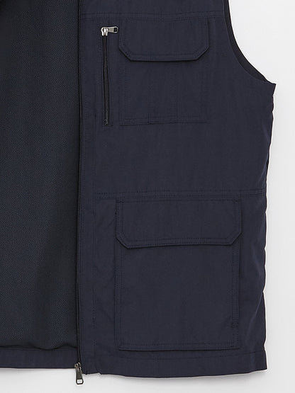 Standard Mold Stand Collar Men's Vest