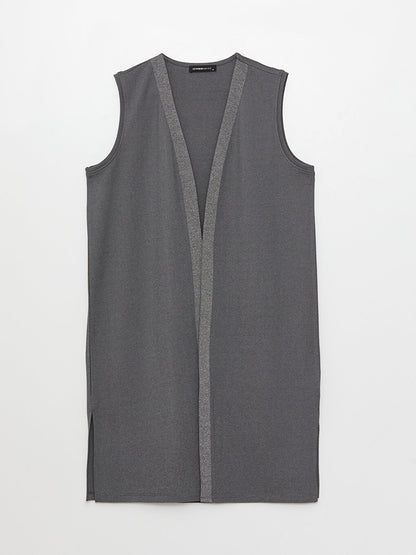 Women's Shawl Collar Plain Vest