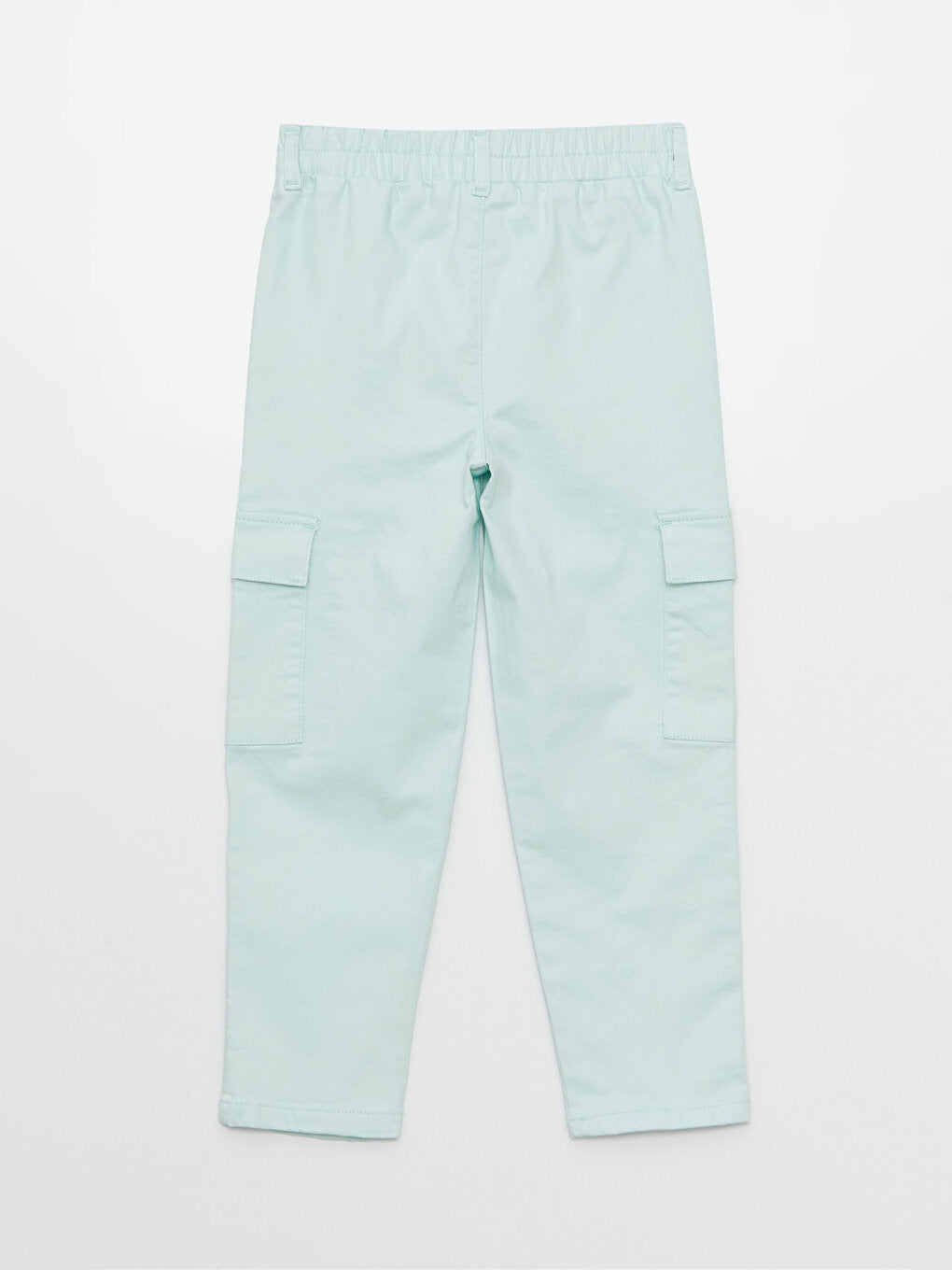 Gabardine Girl's Trousers with Elastic Waist