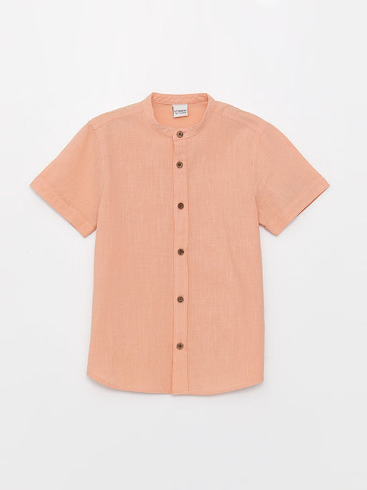 Judge Collar Basic Short Sleeve Boy's Shirt