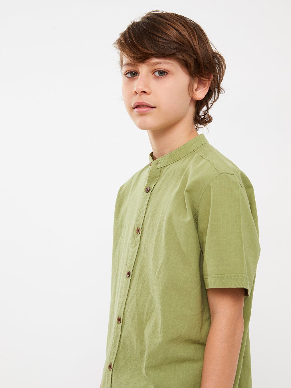 Judge Collar Basic Short Sleeve Boy's Shirt