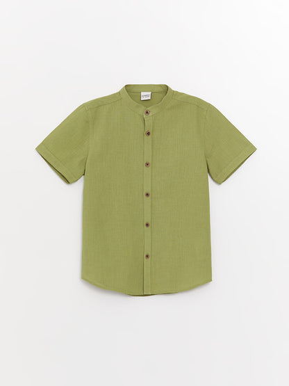 Judge Collar Basic Short Sleeve Boy's Shirt