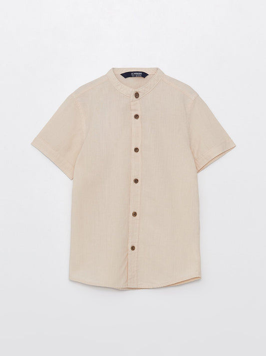 Judge Collar Basic Short Sleeve Boy's Shirt