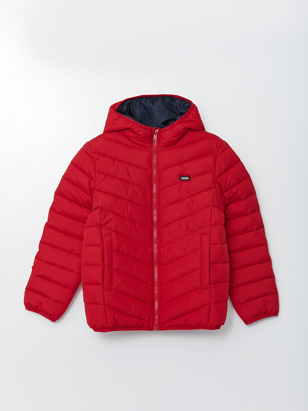 Hooded Basic Boy's Puffer Coat