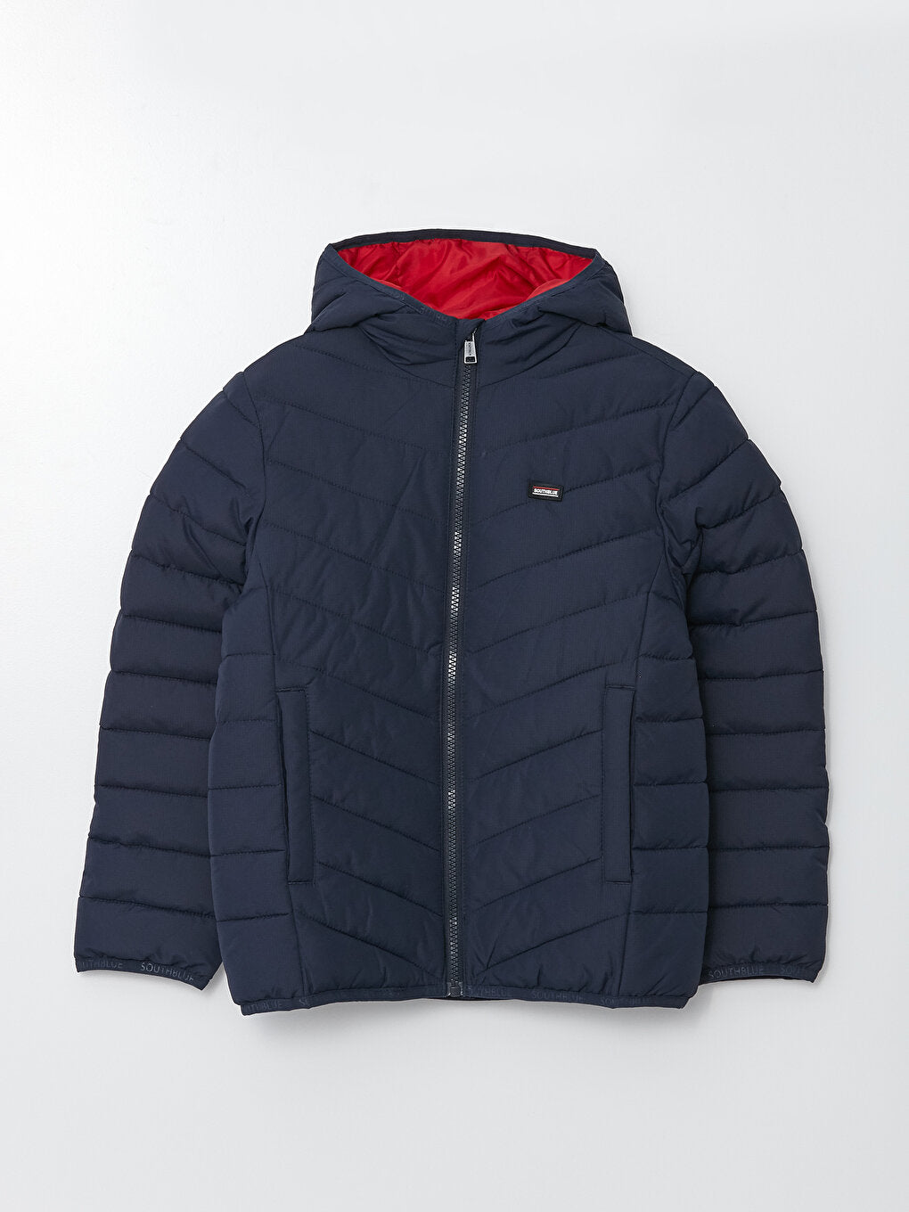 Hooded Basic Boy's Puffer Coat