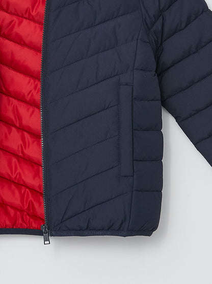 Hooded Basic Boy's Puffer Coat