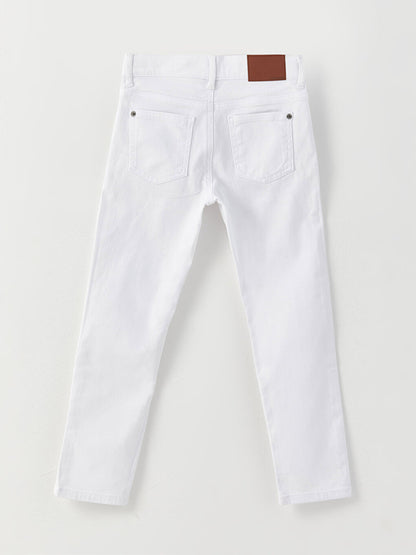 Slim Fit Basic Gabardine Boys' Trousers