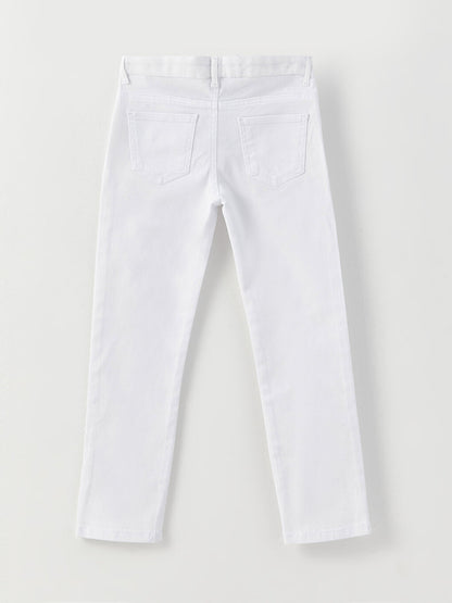 Slim Fit Basic Gabardine Boys' Trousers