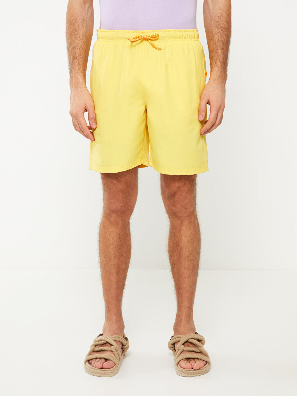 Knee-Length Men's Swim Shorts