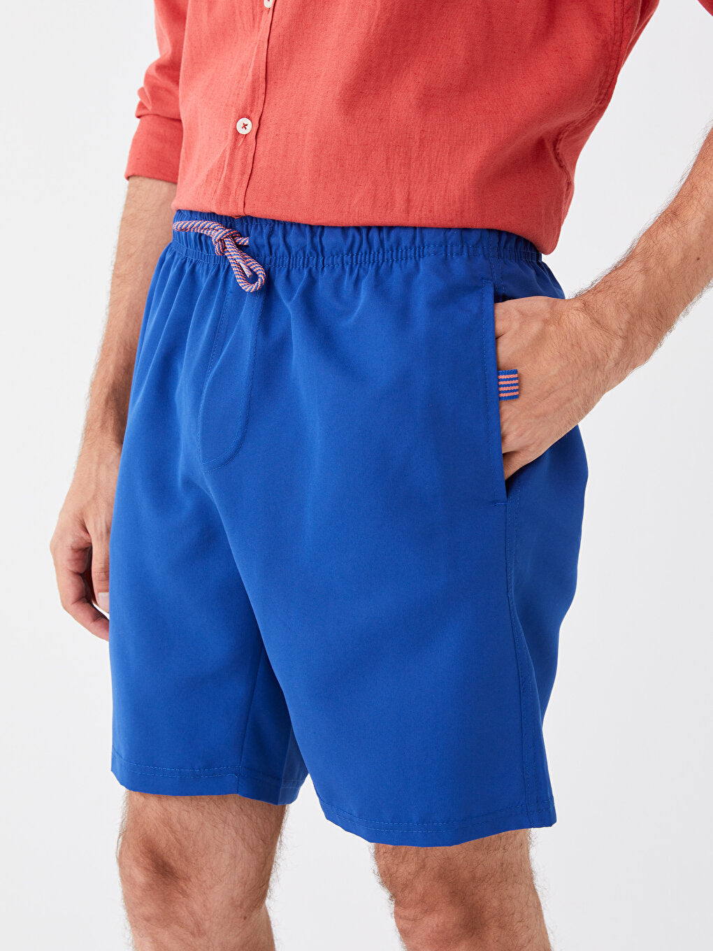 Knee-Length Men's Swim Shorts