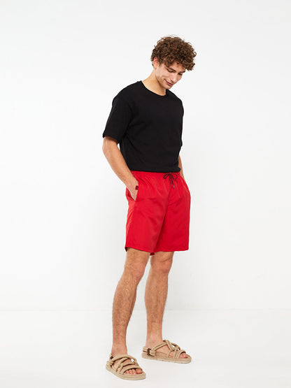 Knee-Length Men's Swim Shorts