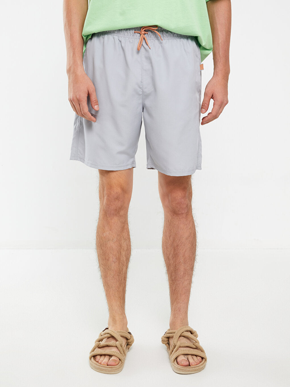 Knee-Length Men's Swim Shorts