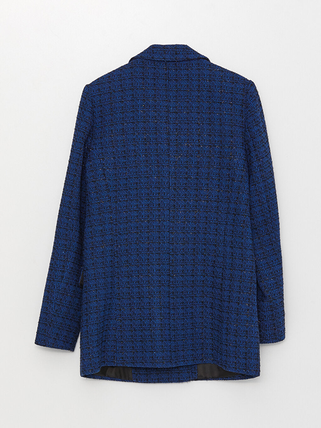 Patterned Long Sleeve Women's Tweed Jacket